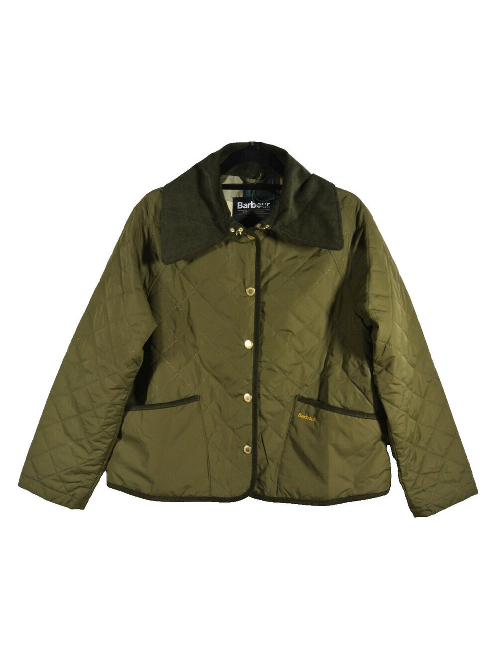 NEW, BARBOUR Women's Gosford Quilted Jacket in Army Green 8 #SJ2738